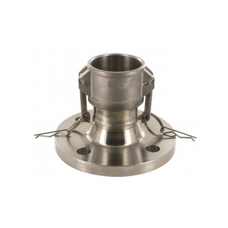 Camlock tipo LBS: acople hembra con brida fija - Junta NBR Camlock tipo LBS: acople hembra con brida fija - Junta NBR