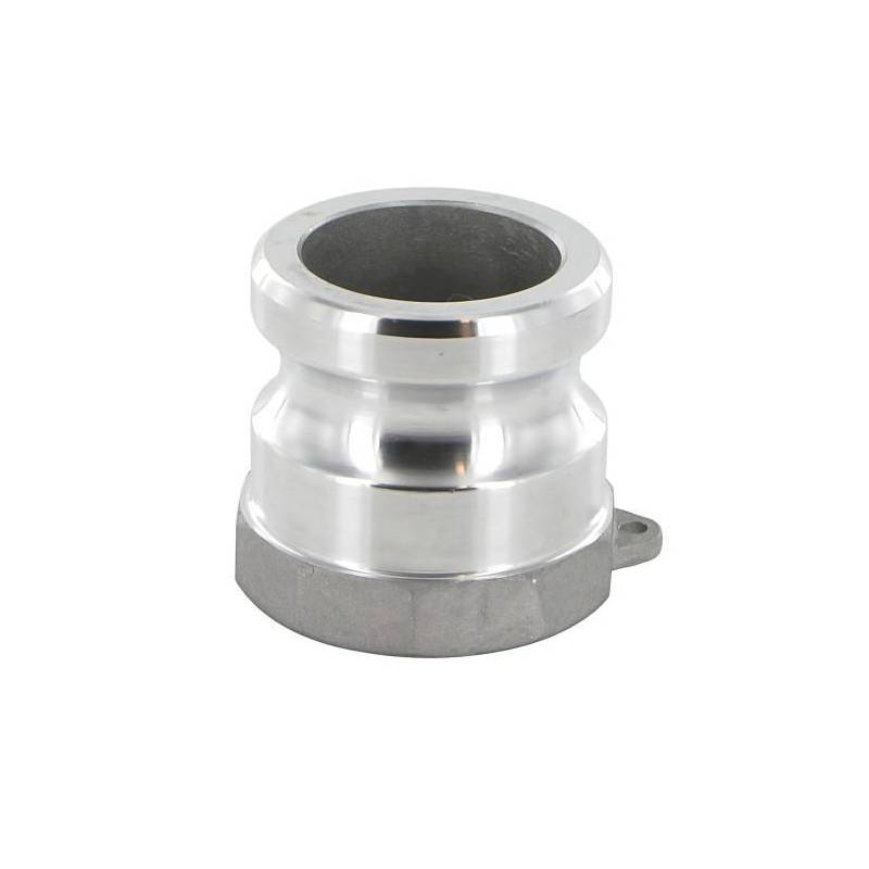 Camlock tipo A: acople macho - rosca hembra BSPP - Sellado plano con junta de rosca NBR