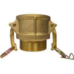 Camlock tipo B: acople hembra - rosca macho BSPT - Junta NBR
