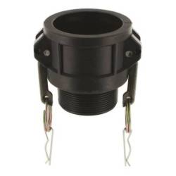 Camlock tipo B: acople hembra - rosca macho BSPT- Junta EPDM