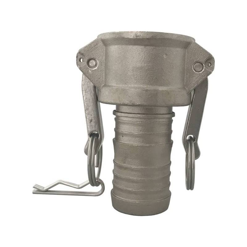 Camlock tipo C: acople hembra - espiga para manguera - Junta NBR