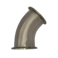 Codo 45°. Clamp - Clamp - DIN32676