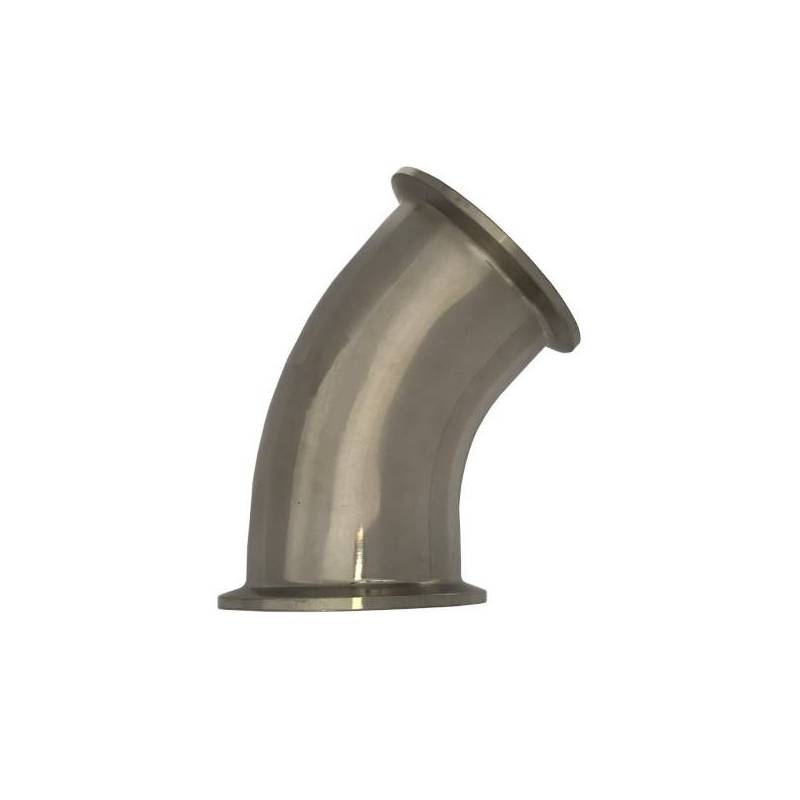Codo 45°. Clamp - Clamp - DIN32676