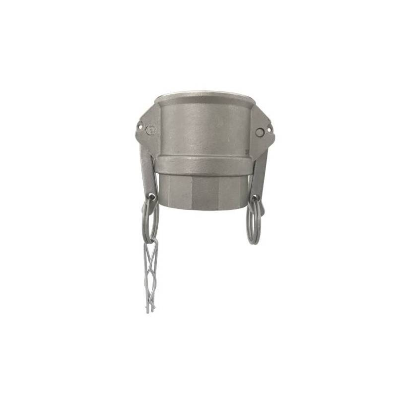 Camlock tipo D - DIN: acople hembra - rosca hembra BSPP - Recubierto de PFA - Junta FKM Camlock tipo D - DIN: acople hembra - rosca hembra BSPP - Recubierto de PFA - Junta FKM