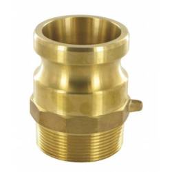 Camlock tipo F: acople macho - rosca macho BSPT