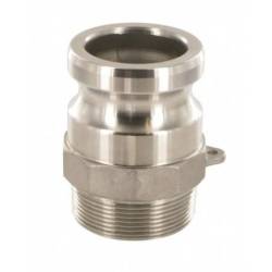 Camlock tipo F: acople macho - rosca macho BSPT