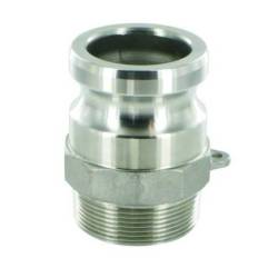 Camlock tipo F: acople macho - rosca macho NPT