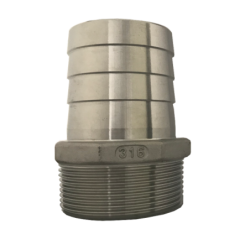 Entronque rosca macho con espiga dentada