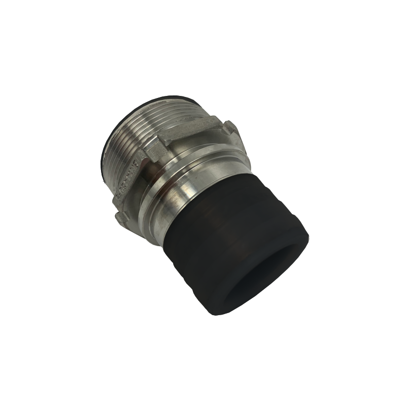 Acople rosca macho BSPP con espiga dentada recubierta de PFA