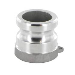 Camlock tipo A: acople macho - rosca hembra BSPP - Sellado plano con junta de rosca NBR
