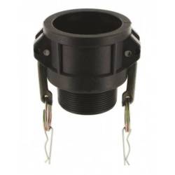 Camlock tipo B: acople hembra - rosca macho BSPT- Junta EPDM