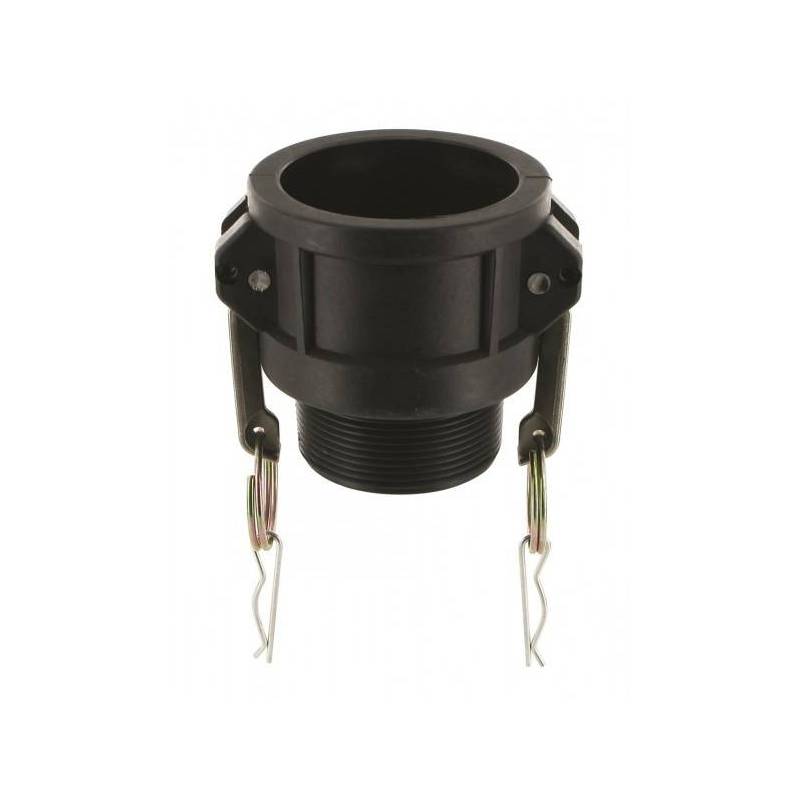 Camlock tipo B: acople hembra - rosca macho BSPT- Junta EPDM