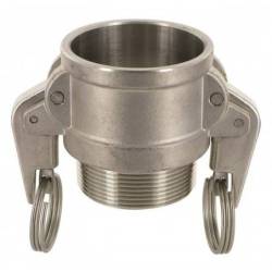 Camlock tipo B - Security: acople hembra - rosca macho BSPT - palancas de seguridad - Junta NBR