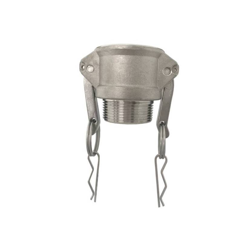 Camlock tipo B: acople hembra - rosca macho NPT - Junta NBR