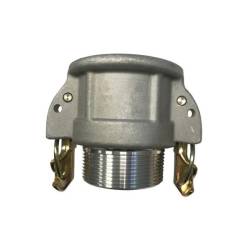 Camlock tipo B - Security: acople hembra - rosca macho BSPT - Anillas de seguridad- Junta NBR