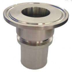 Racor Clamp con espiga lisa y cuello de seguridad - DIN32676