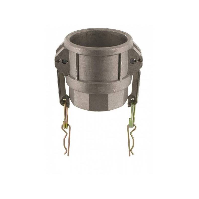 Camlock tipo D: acople hembra - rosca hembra BSPP - Junta NBR