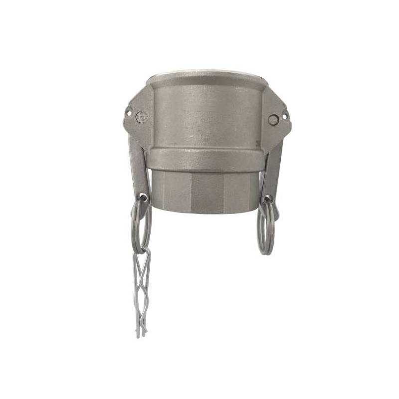 Camlock tipo D: acople hembra - rosca hembra BSPP - Junta NBR