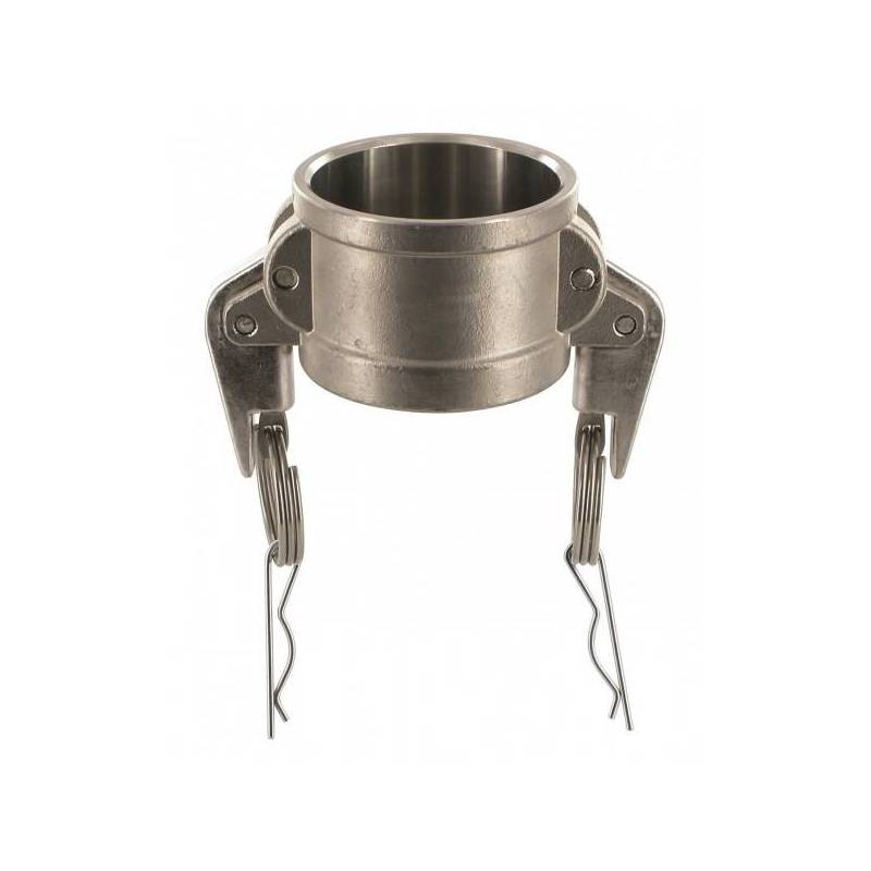 Camlock tipo DC - Security: tapón hembra - palancas de seguridad - Junta NBR