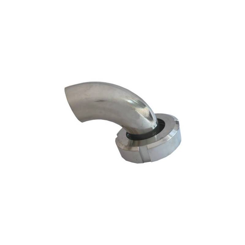 Hembra con tuerca DIN 11851 con extremo para soldar - Codo 90°