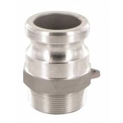 Camlock tipo F: acople macho - rosca macho BSPT