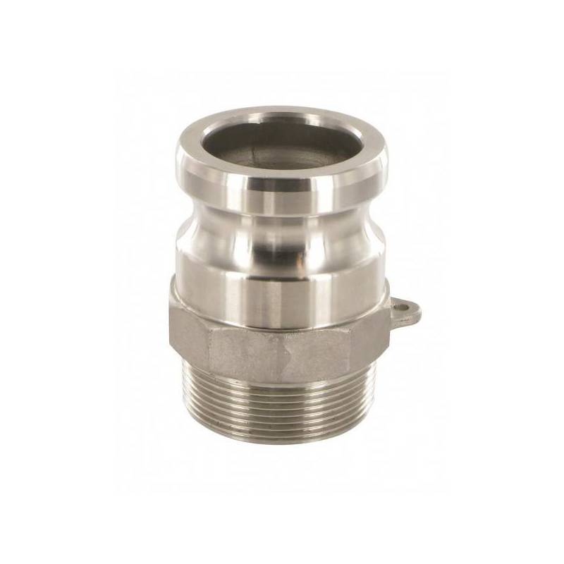 Camlock tipo F: acople macho - rosca macho BSPT