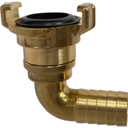 Racor para agua - Espiga 90° - Junta NBR