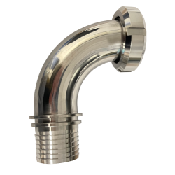 90° Hembra Macon con espiga dentada y cuello de seguridad